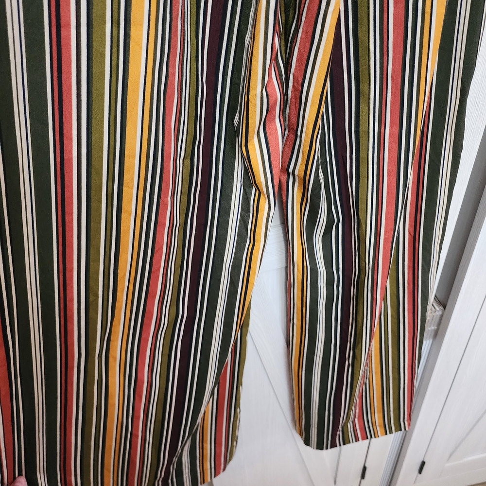 Striped Multicolor Boot Cut Pants - Picture 10 of 11